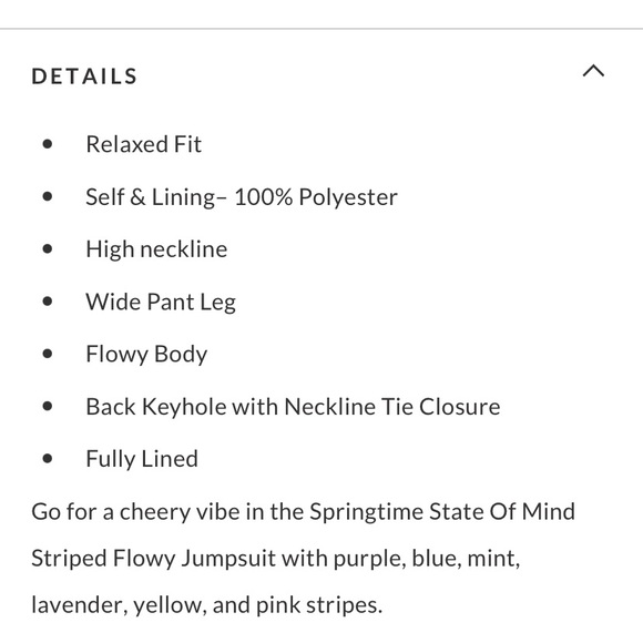 Striped Flowy Halter Jumpsuit - Picture 9 of 11